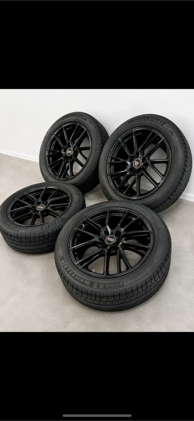 Winter tires. Set of 4 Black Alloy Wheels with Michelin Tires