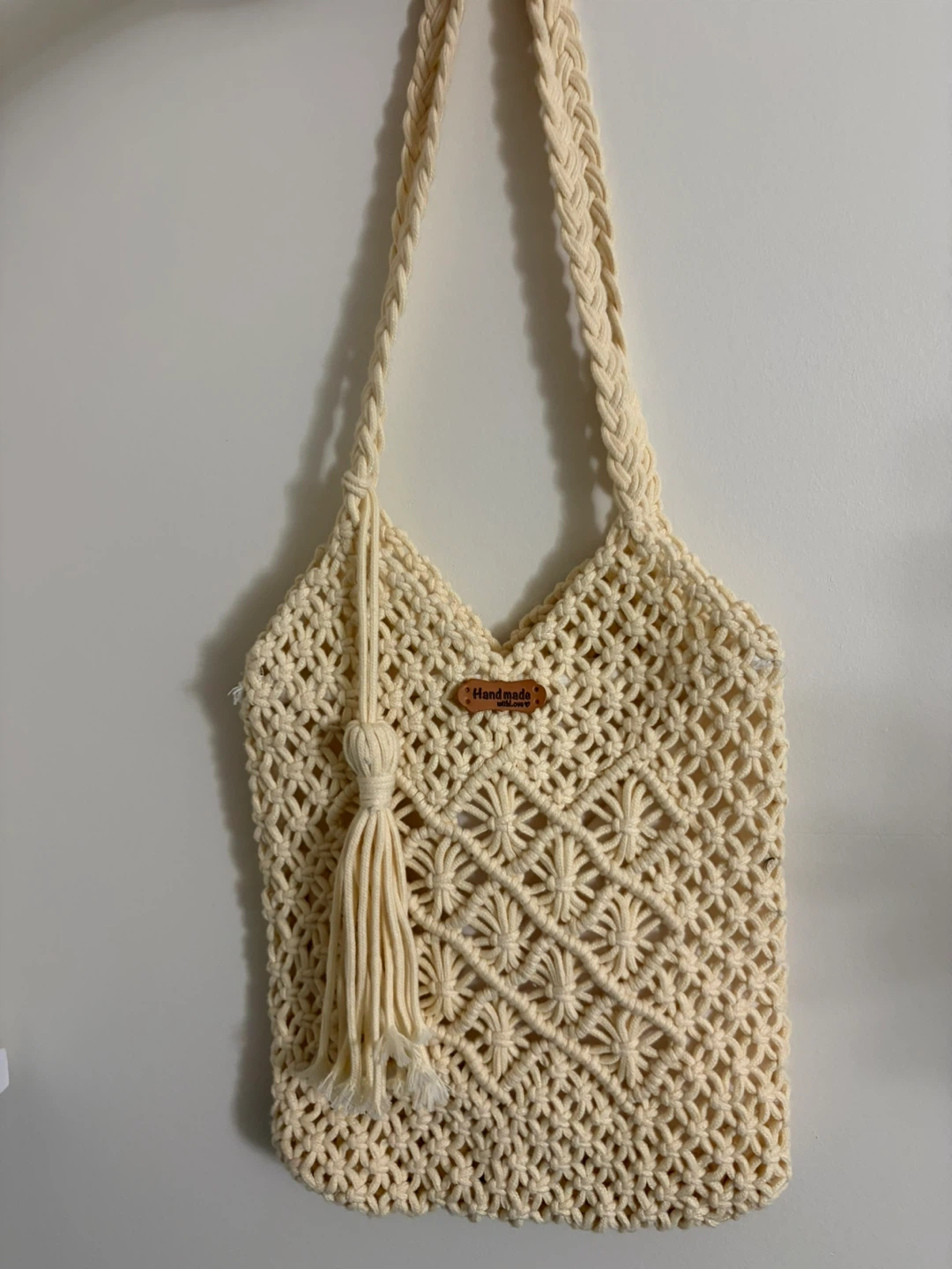 Cream Shoulder Bag