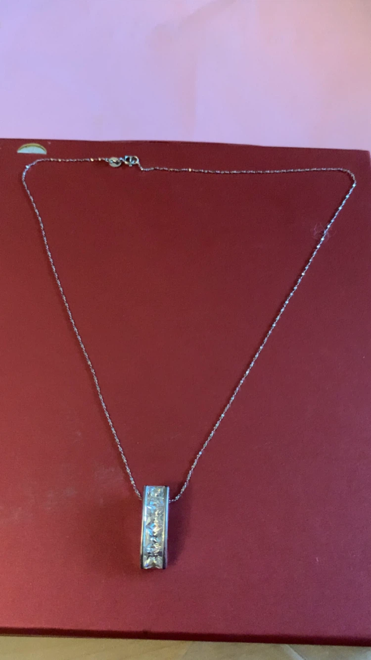 Sterling Silver Pendant Necklace-Italian