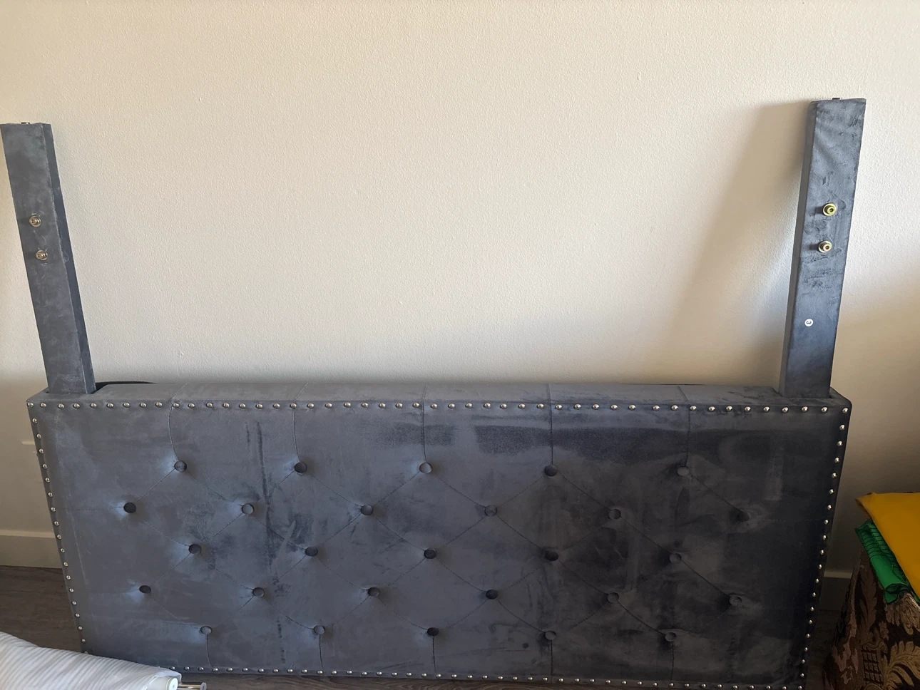 Queen size bed frame with mattress