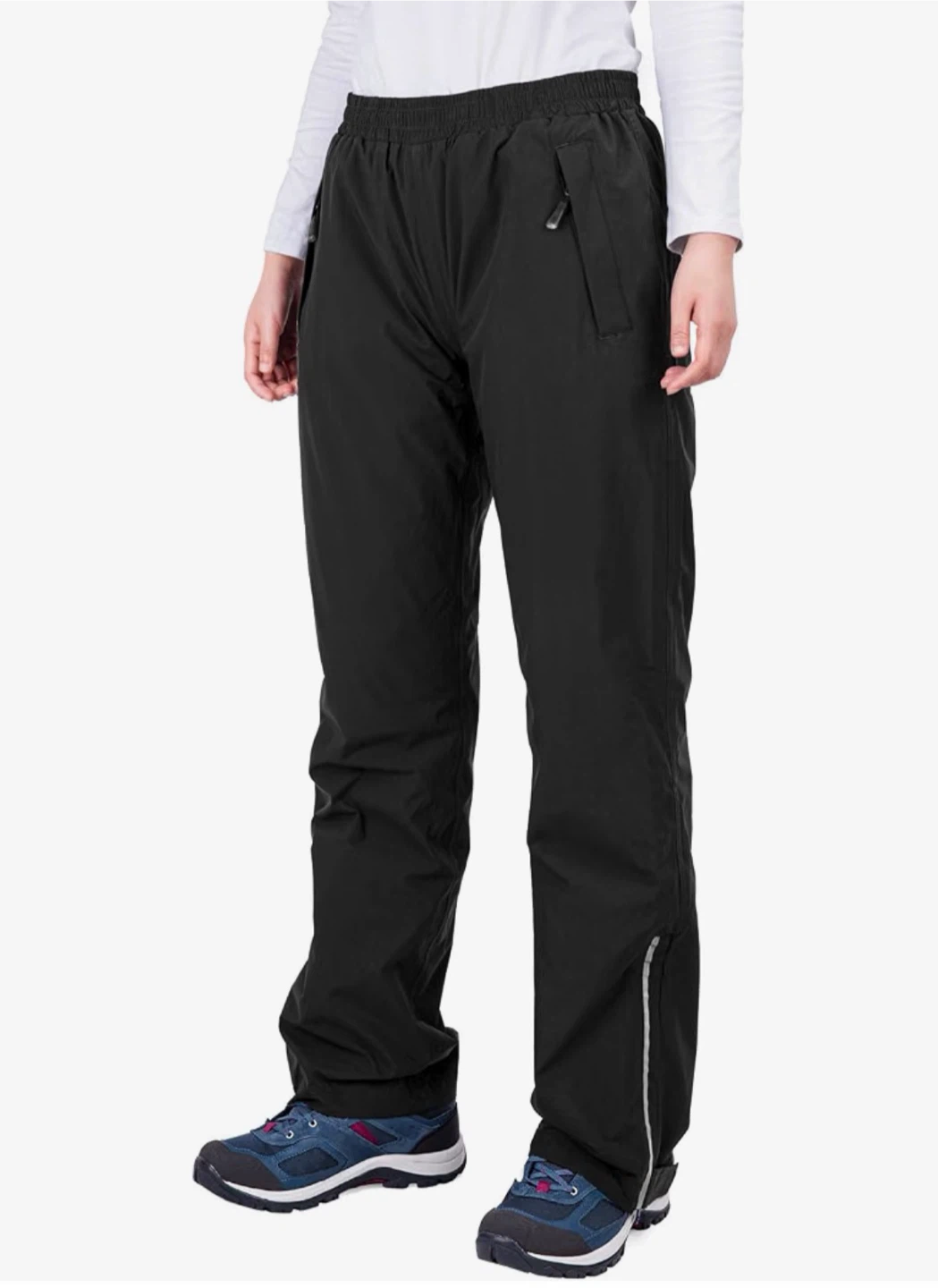 33,000ft Womens Waterproof Rain Pants - Black, Size M - photo 2
