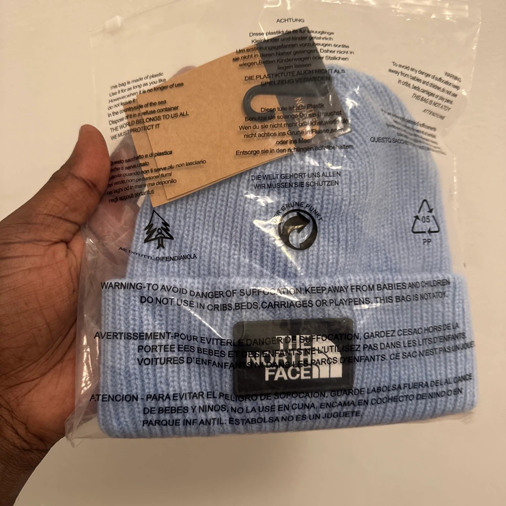 The North Face Light Blue Beanie - photo 3