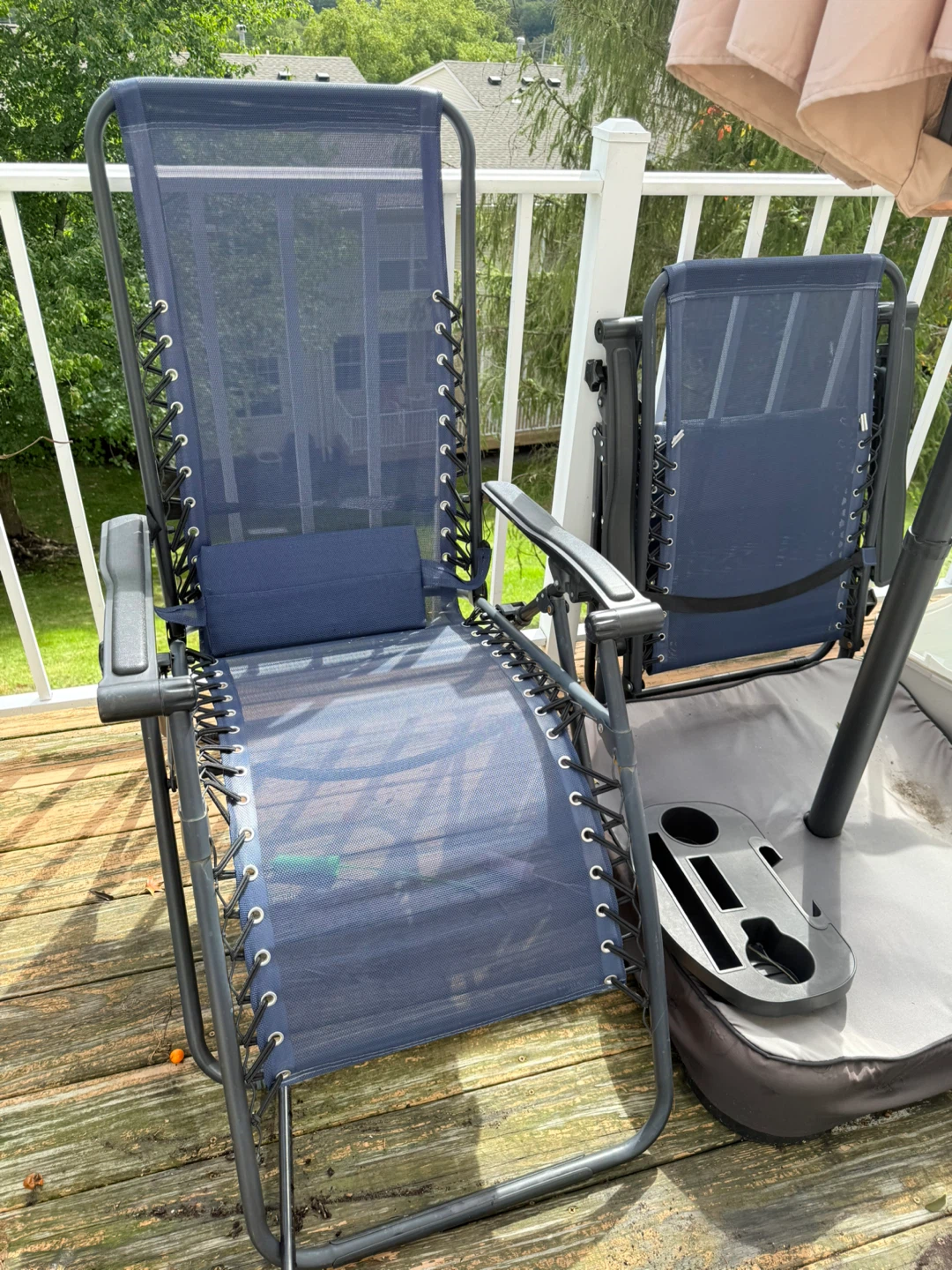 DomeShade 15ft Patio Umbrella & Zero gravity chair 2 - photo 3