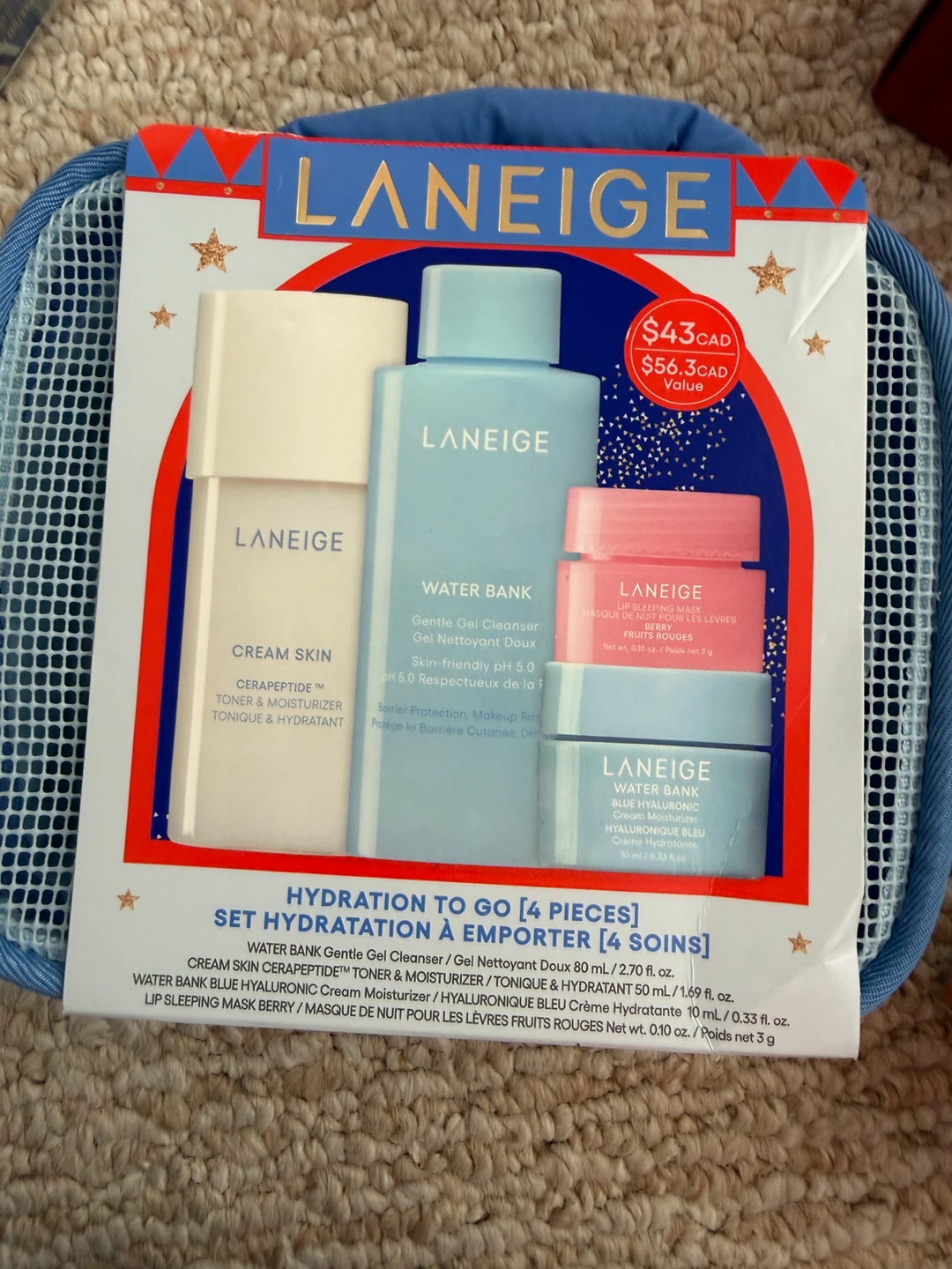 Laneige Hydration To Go 4-Piece Set