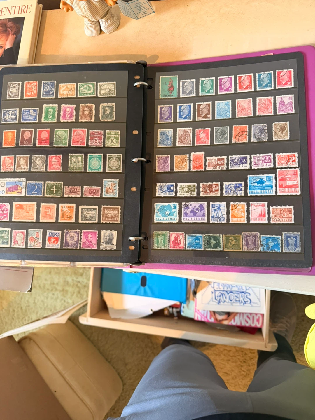 Vintage International Postage Stamp Collection