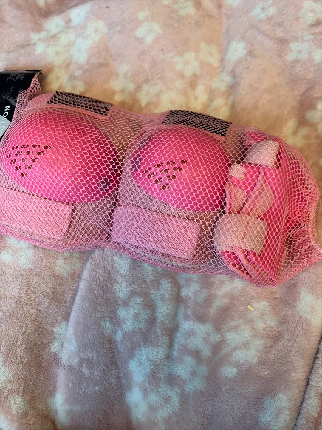 Pink knee and elbow pads