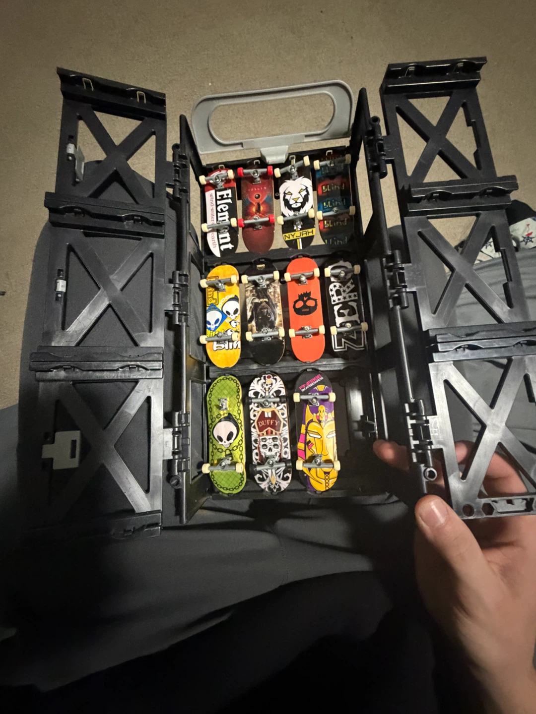 Tech Deck fingerboard ramp set and case with boards