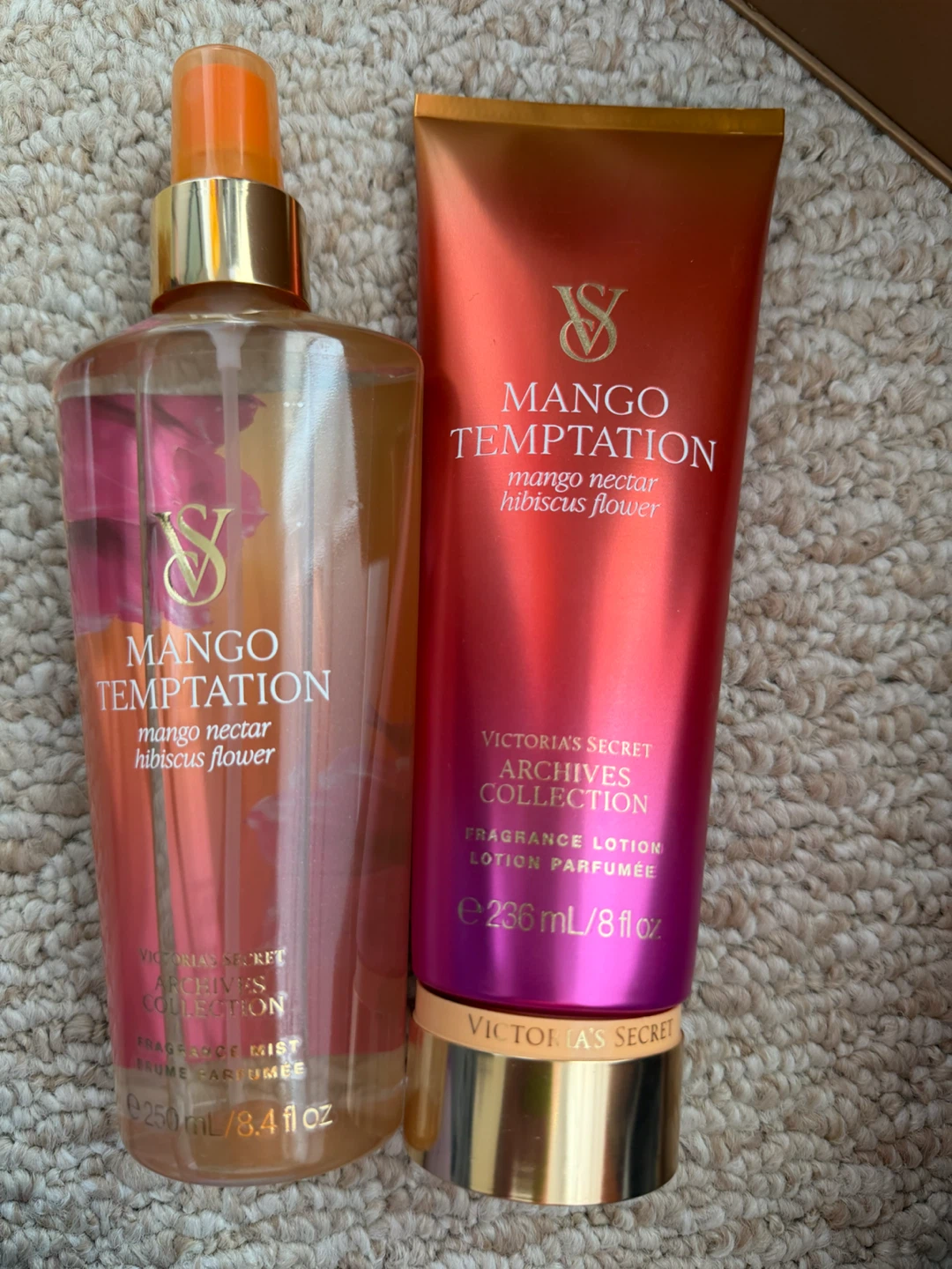 Victoria's Secret Mango Temptation Mist and Lotion Set
