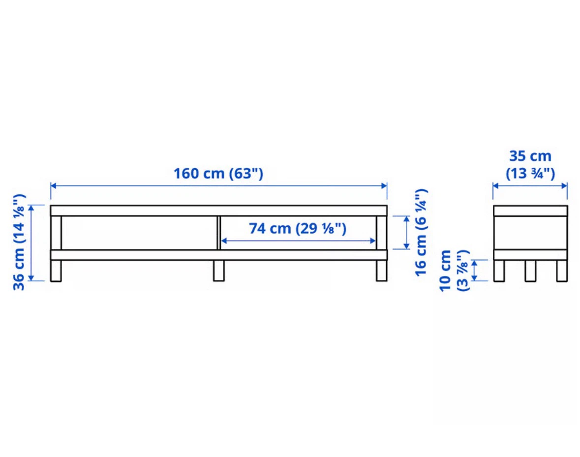 IKEA LACK TV Stand - White - photo 5