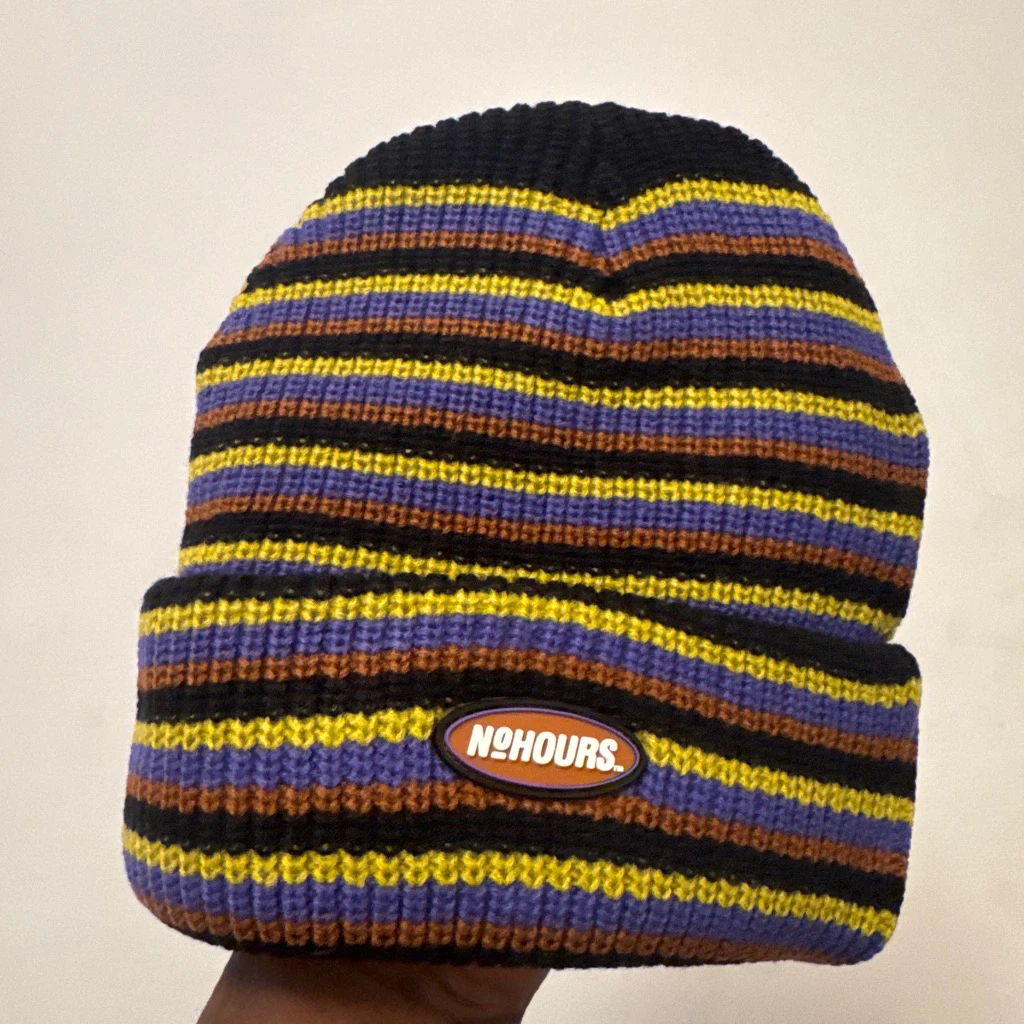 NOHOURS Striped Beanie