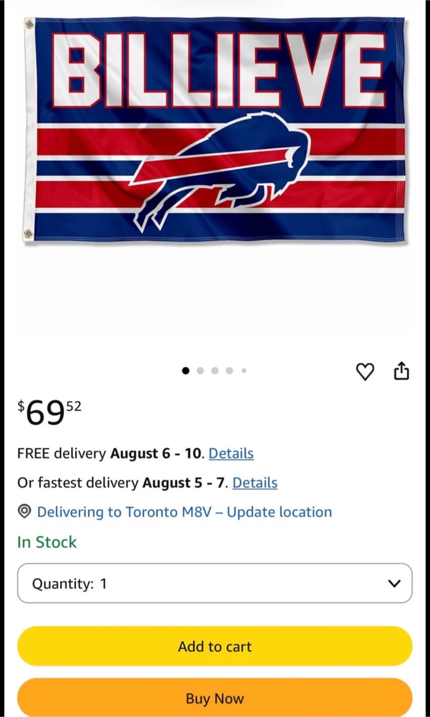 Buffalo Bills Billieve Flag - photo 4