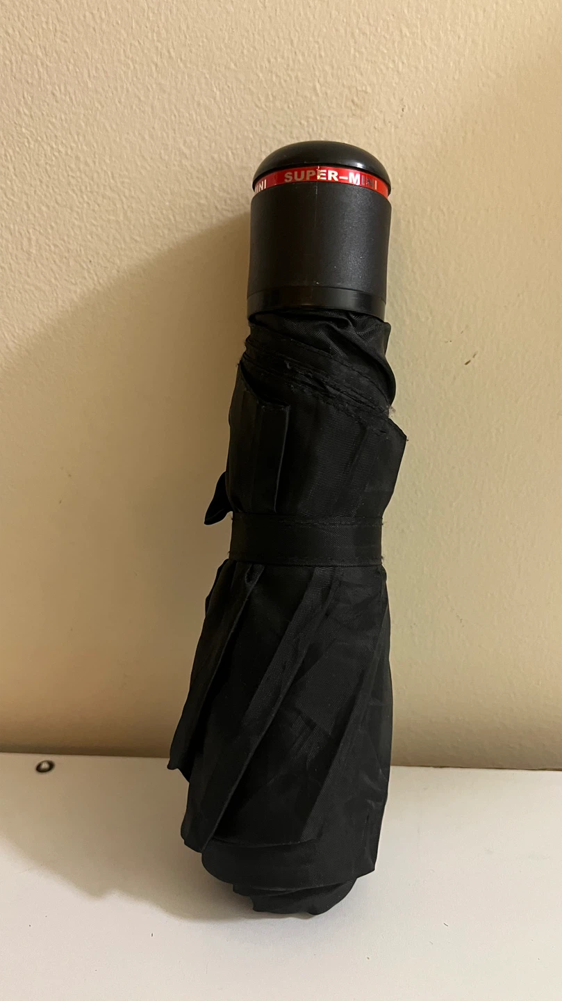 Black Super-Mini Folding Umbrella