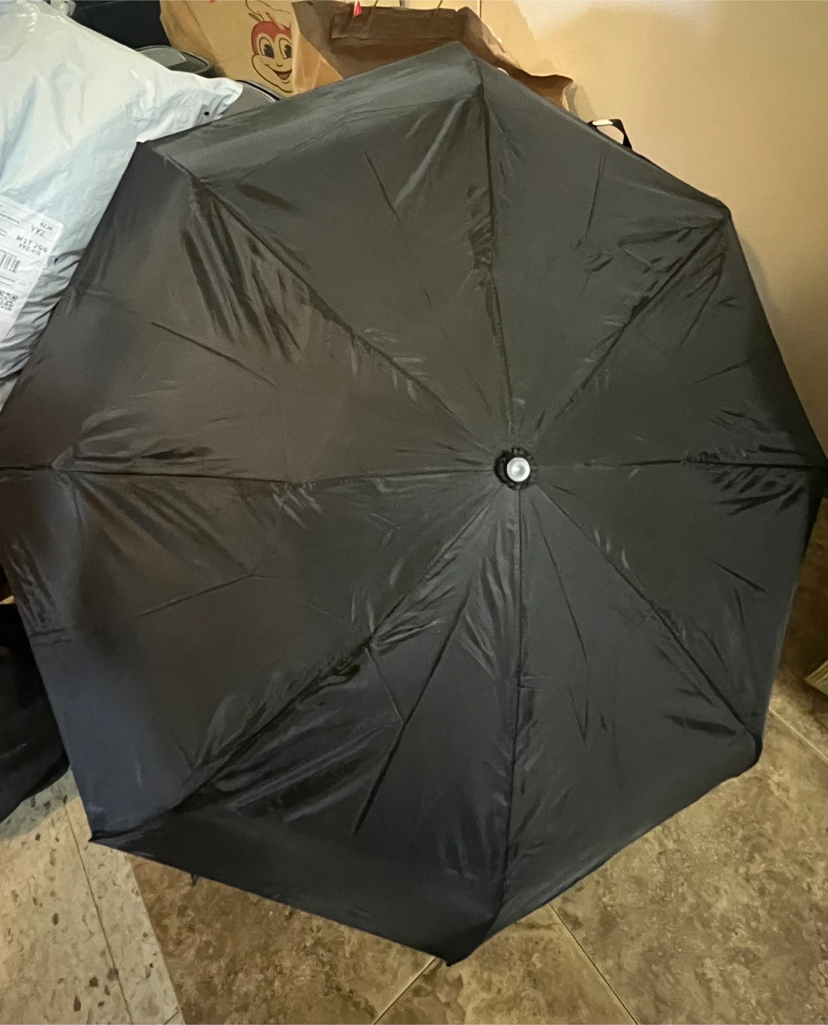 Black Super-Mini Folding Umbrella - photo 3