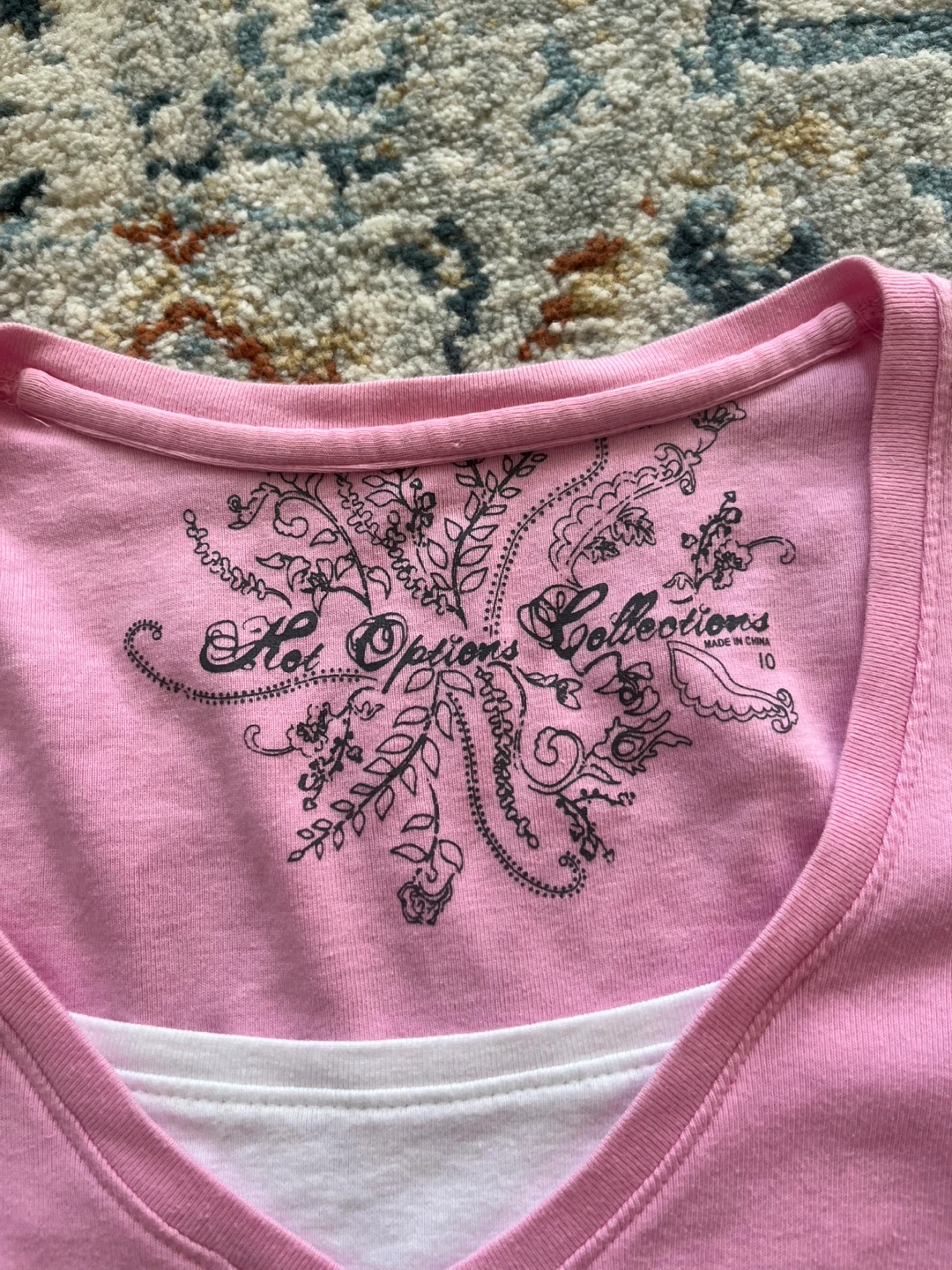 Pink 2000s layered top - photo 2