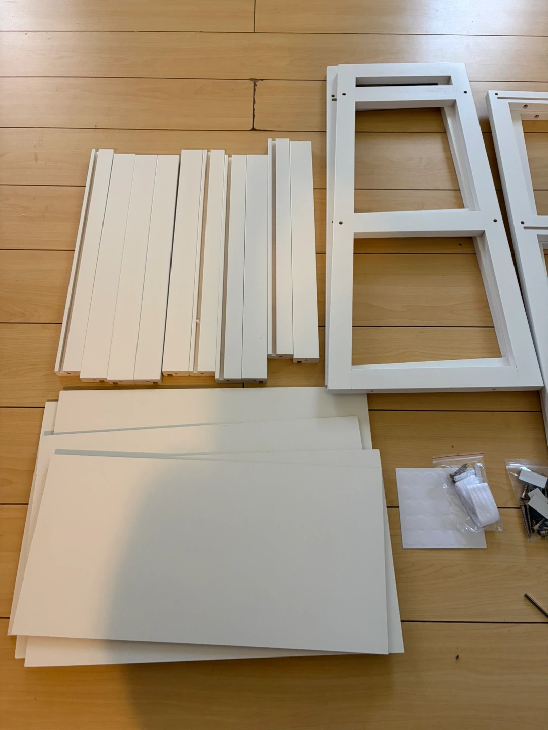 5 tier bamboo ladder bookcase, white - photo 5