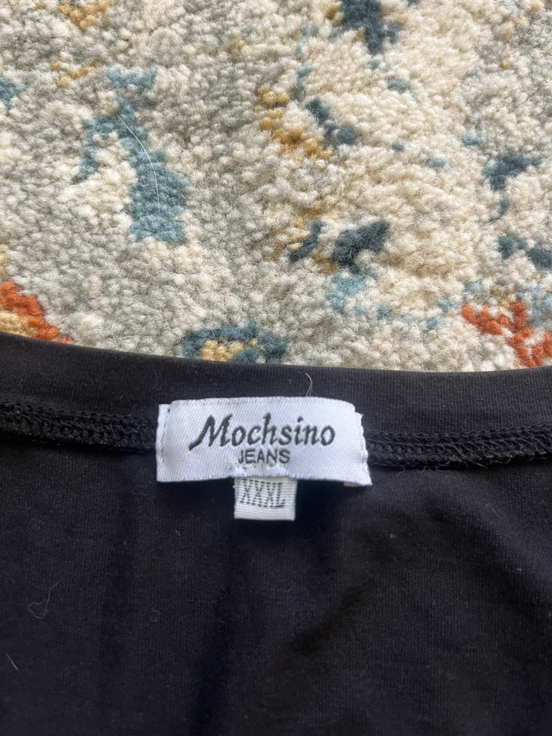 Mochsino Jeans Black Sequin Bird T-Shirt - photo 3