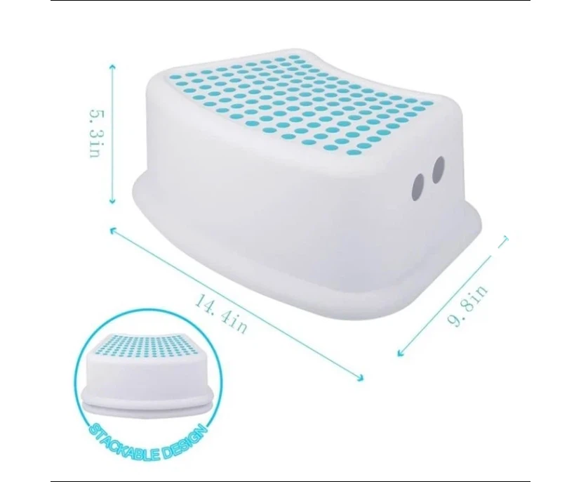 2 Pack Kids Non-Slip Bathroom Step Stool - photo 2