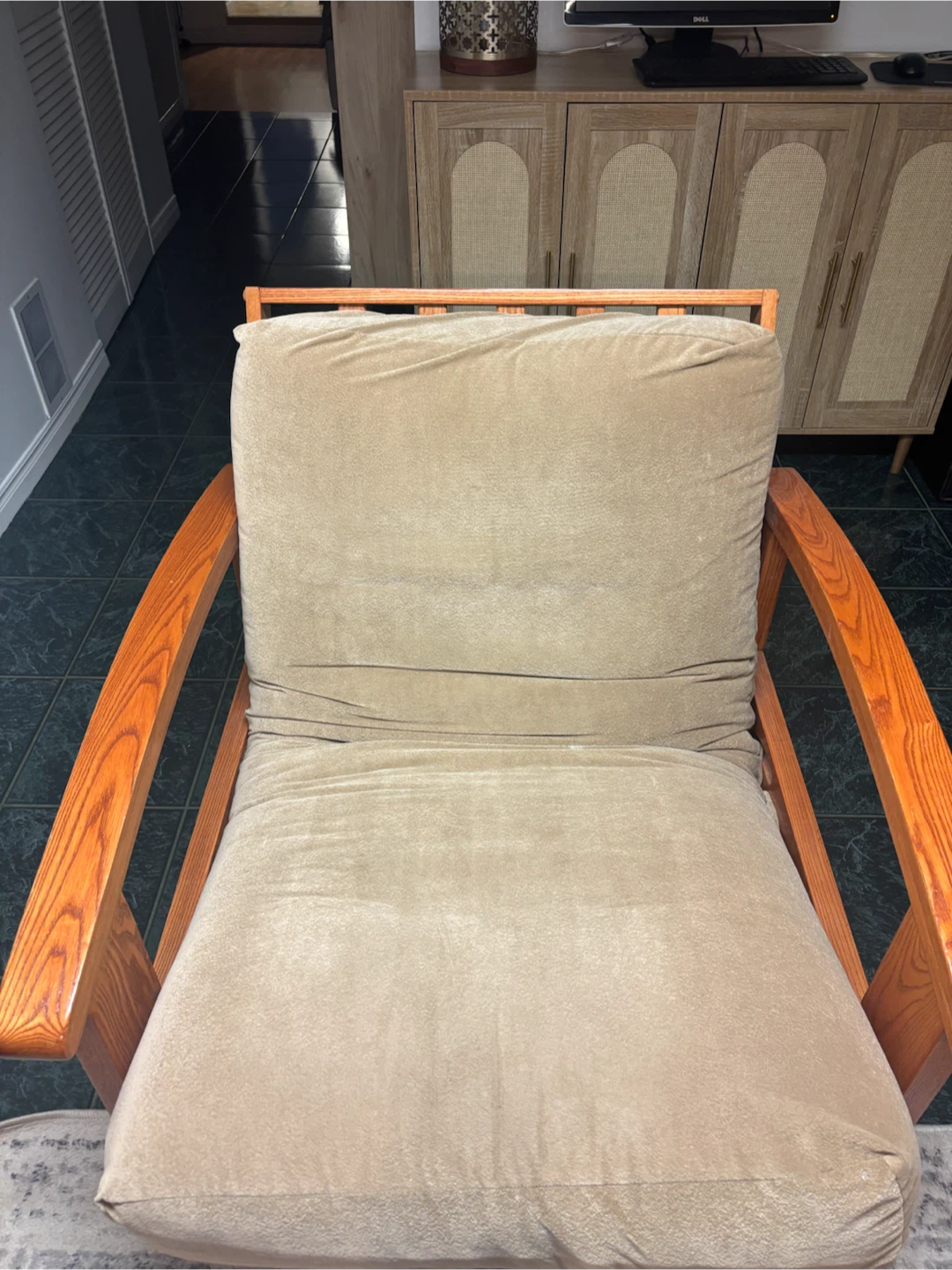 Solid Wood Frame futon Chair