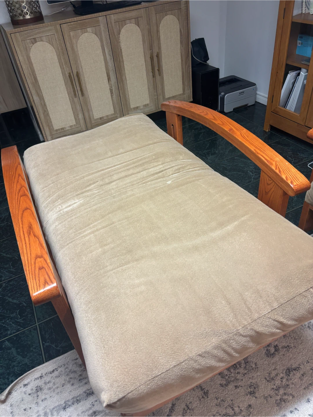 Solid Wood Frame futon Chair - photo 2