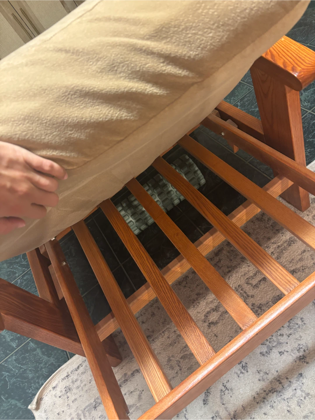 Solid Wood Frame futon Chair - photo 3