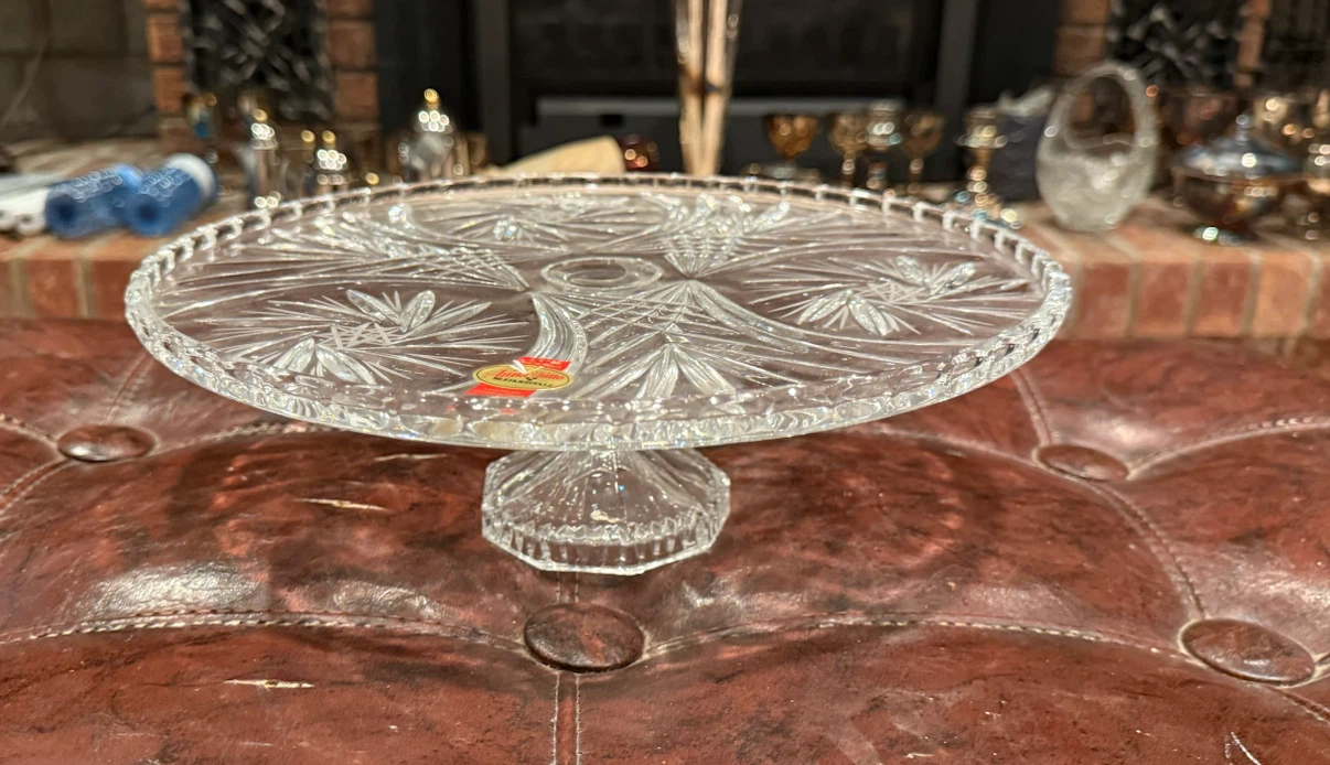 Anna Hütte Bleikristall Crystal Cake Stand