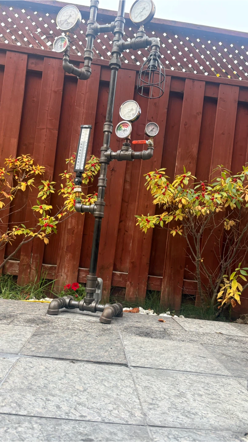 Industrial Style Pipe Floor Lamp - photo 5