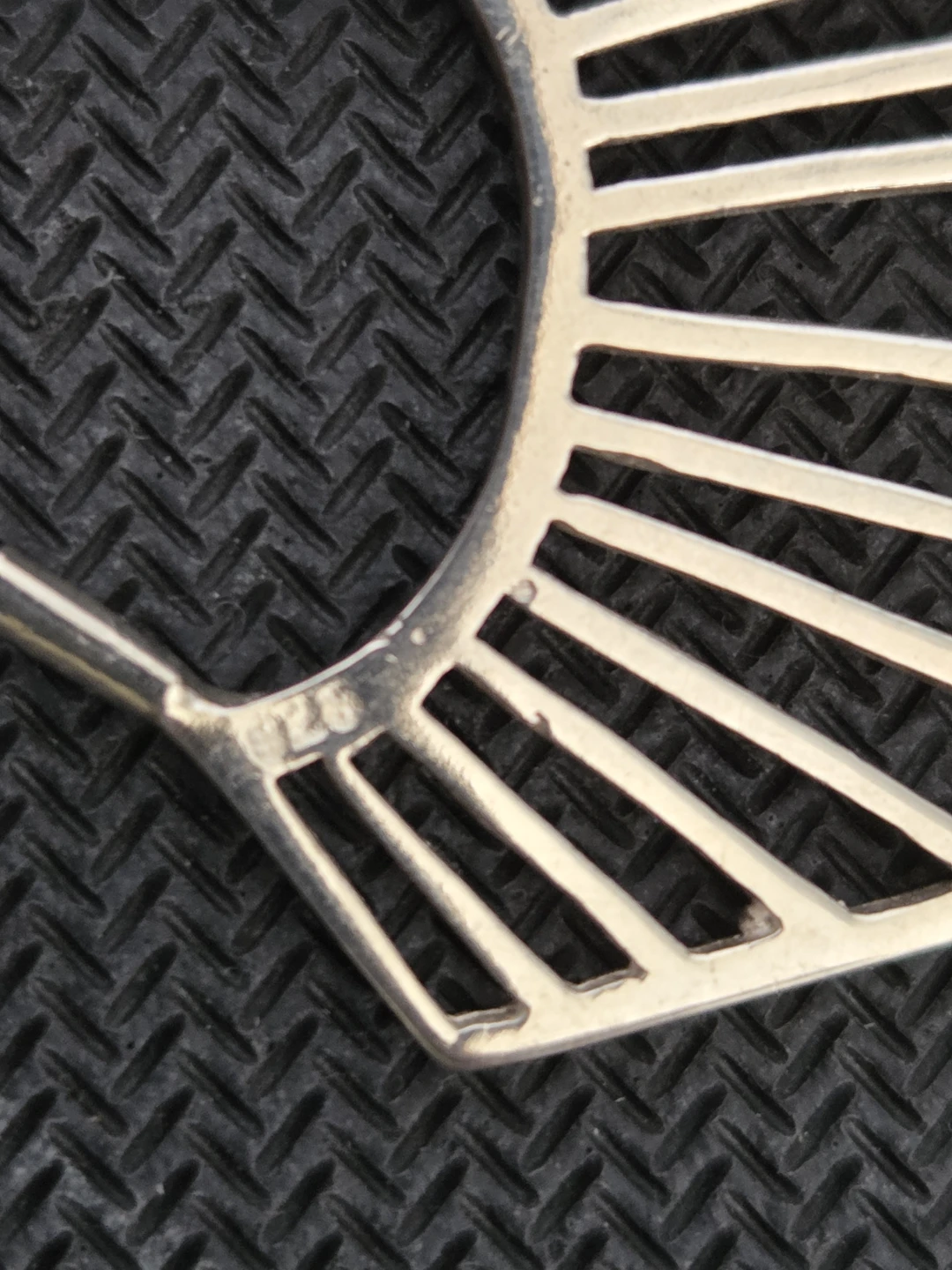 Silver Geometric Hoop Earrings - photo 2