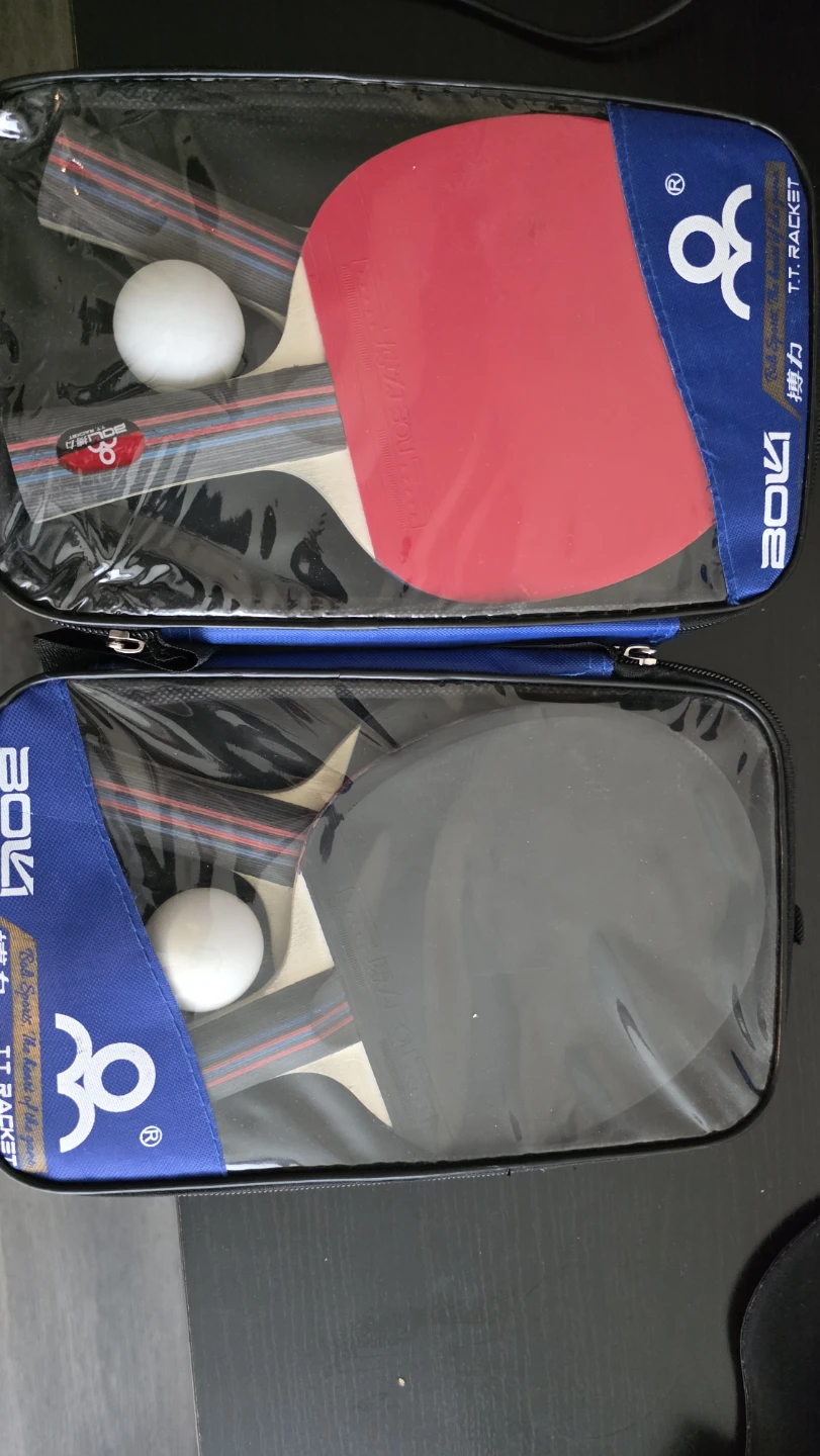 Used Ping Pong Rackets + 3 Balls – Good for Casual Play