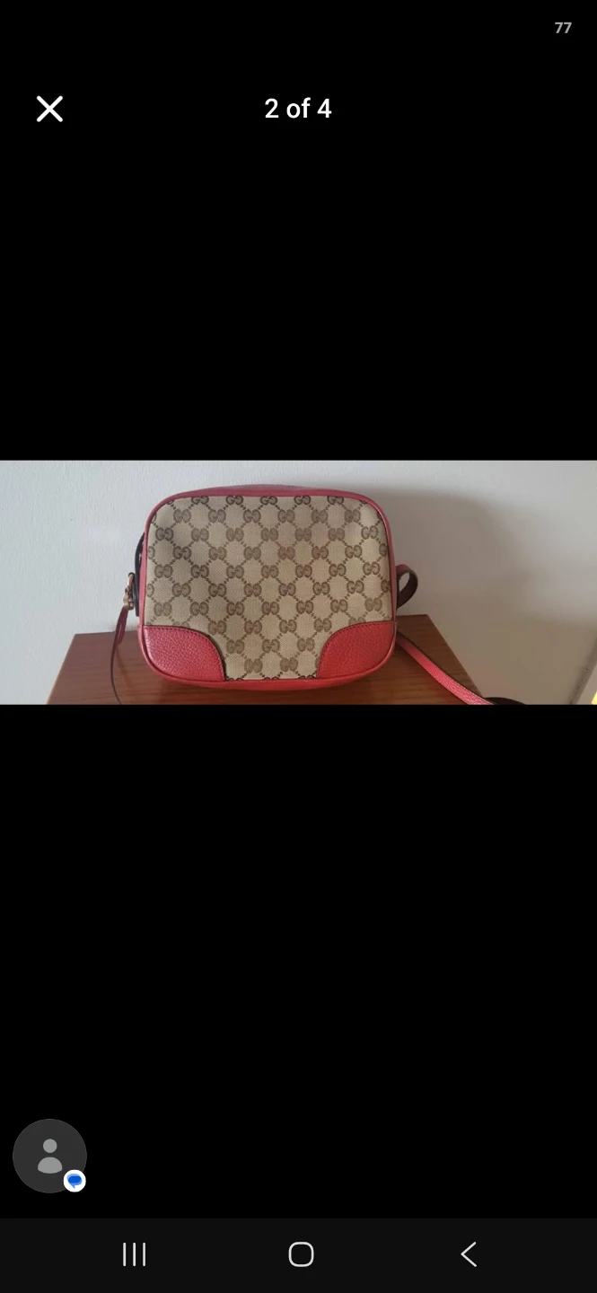 Gucci GG Supreme Red Crossbody Bag