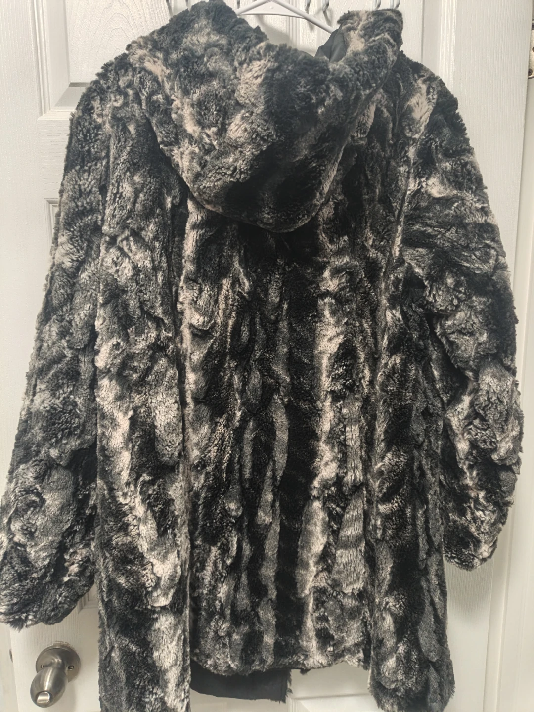 Reversible Faux Fur Hooded Coat - photo 5
