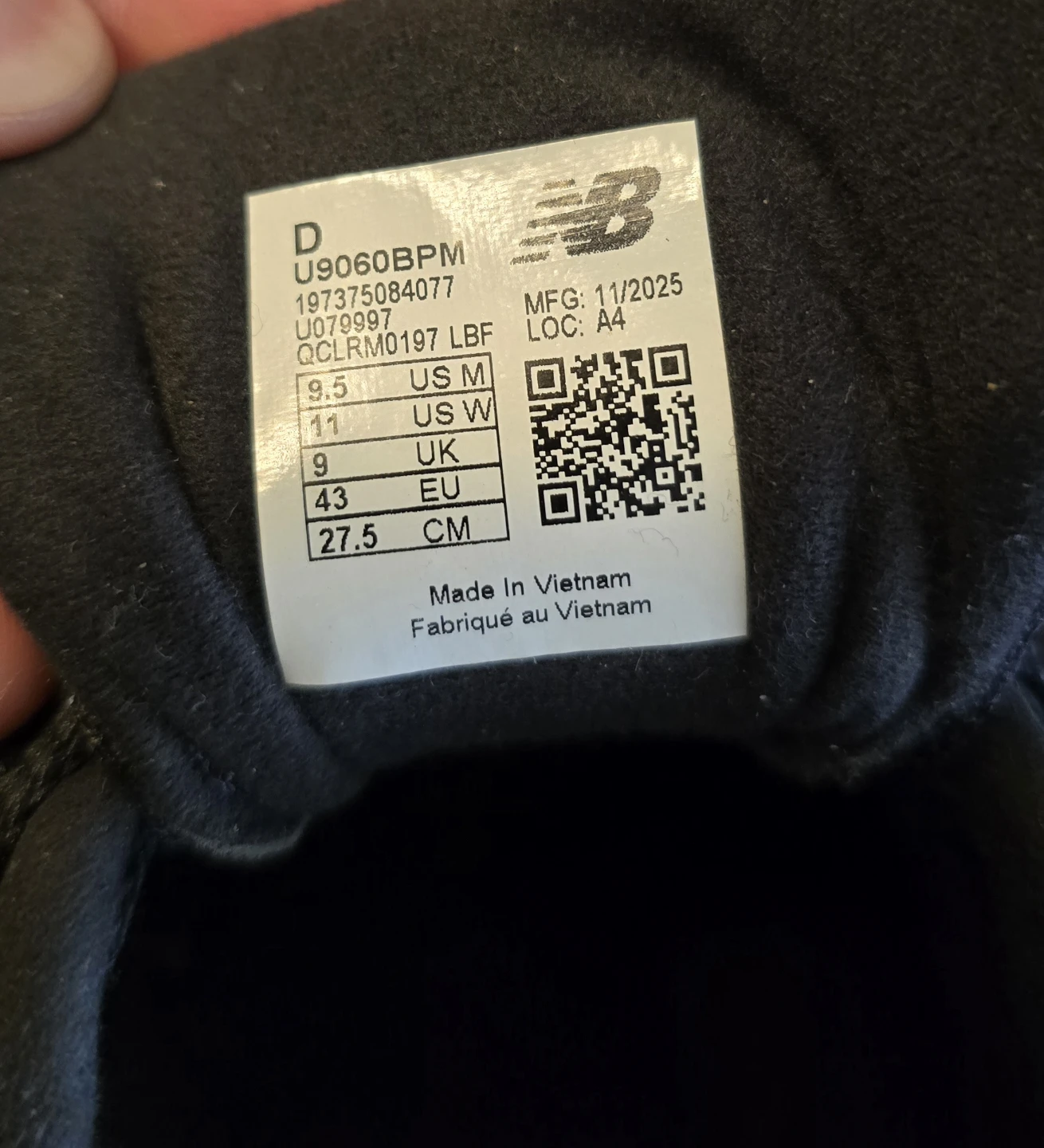 New Balance 9060 Black Sneakers - photo 3