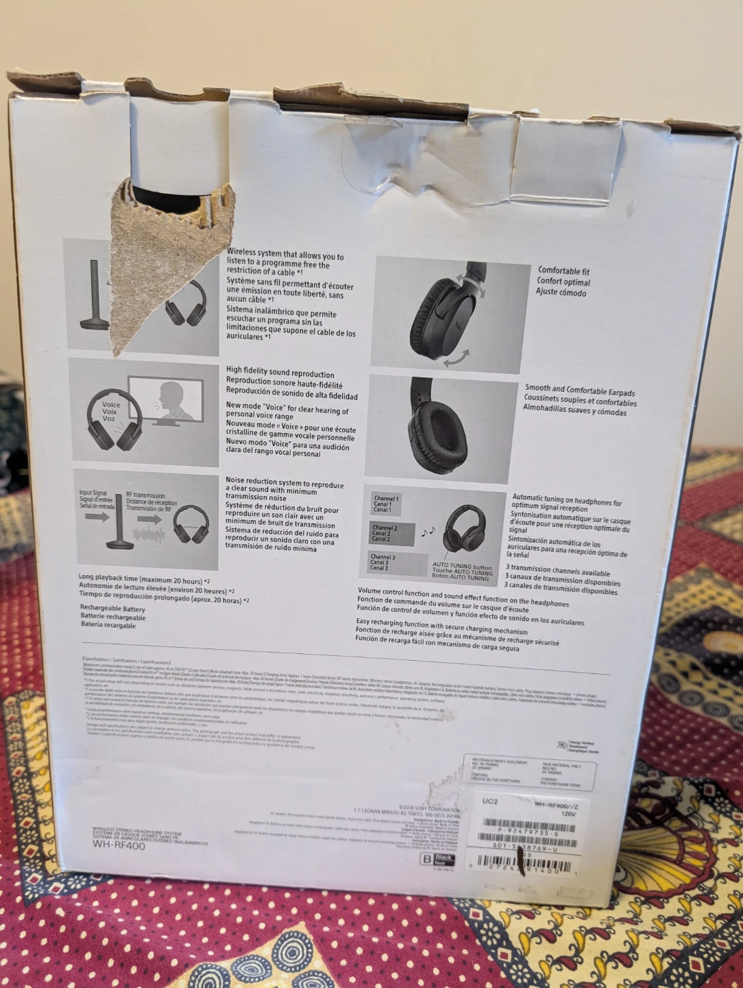 Sony WH-RF400 Wireless Stereo Headphone System - photo 4