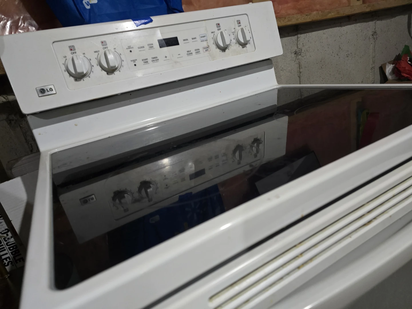 LG White Electric Range Stove