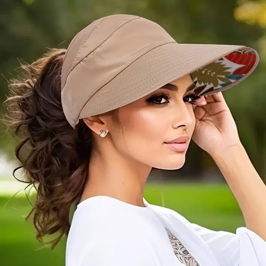 Tan Wide Brim Sun Visor 🏈 - photo 2