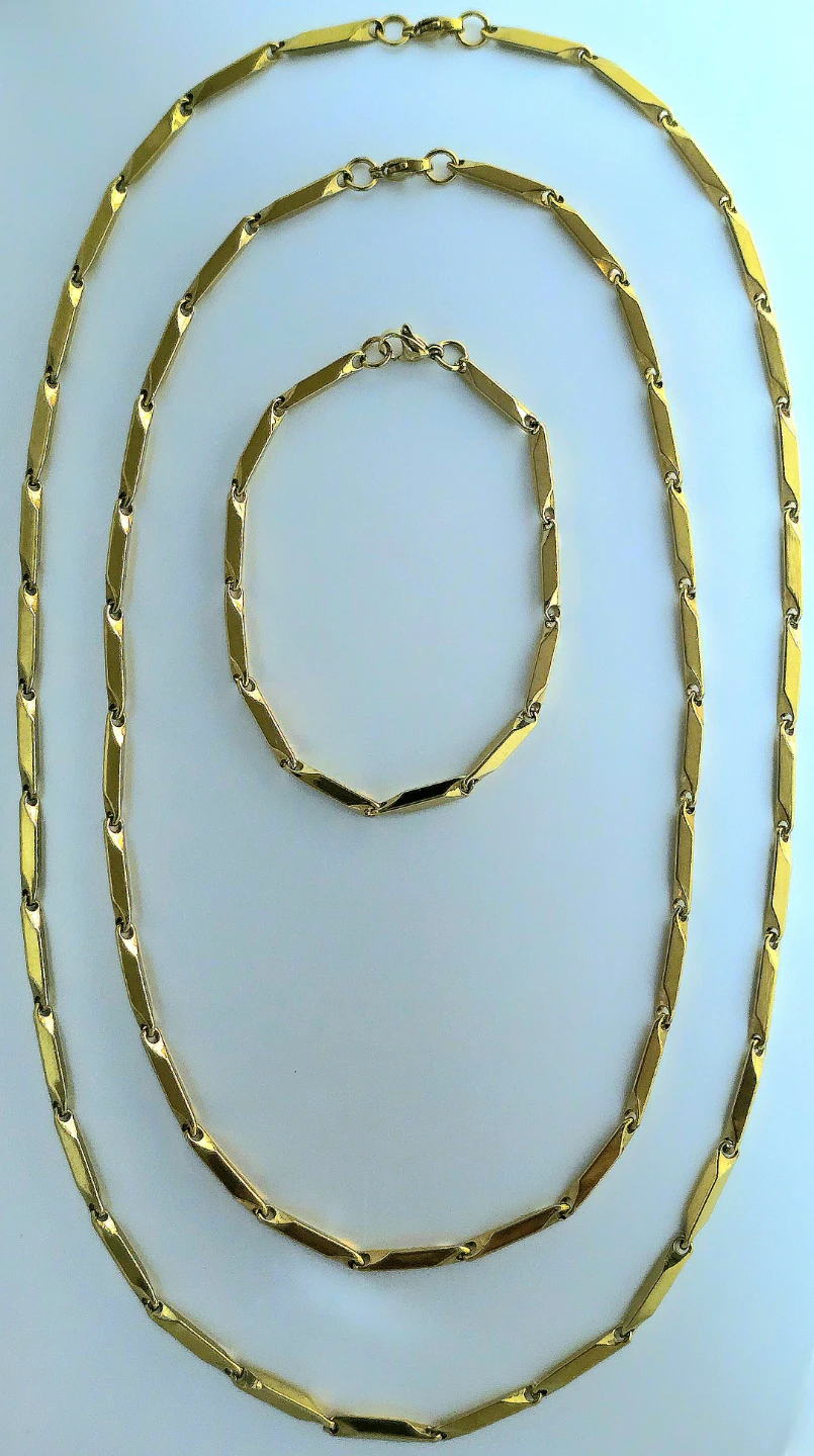 Bamboo Link Chain Set