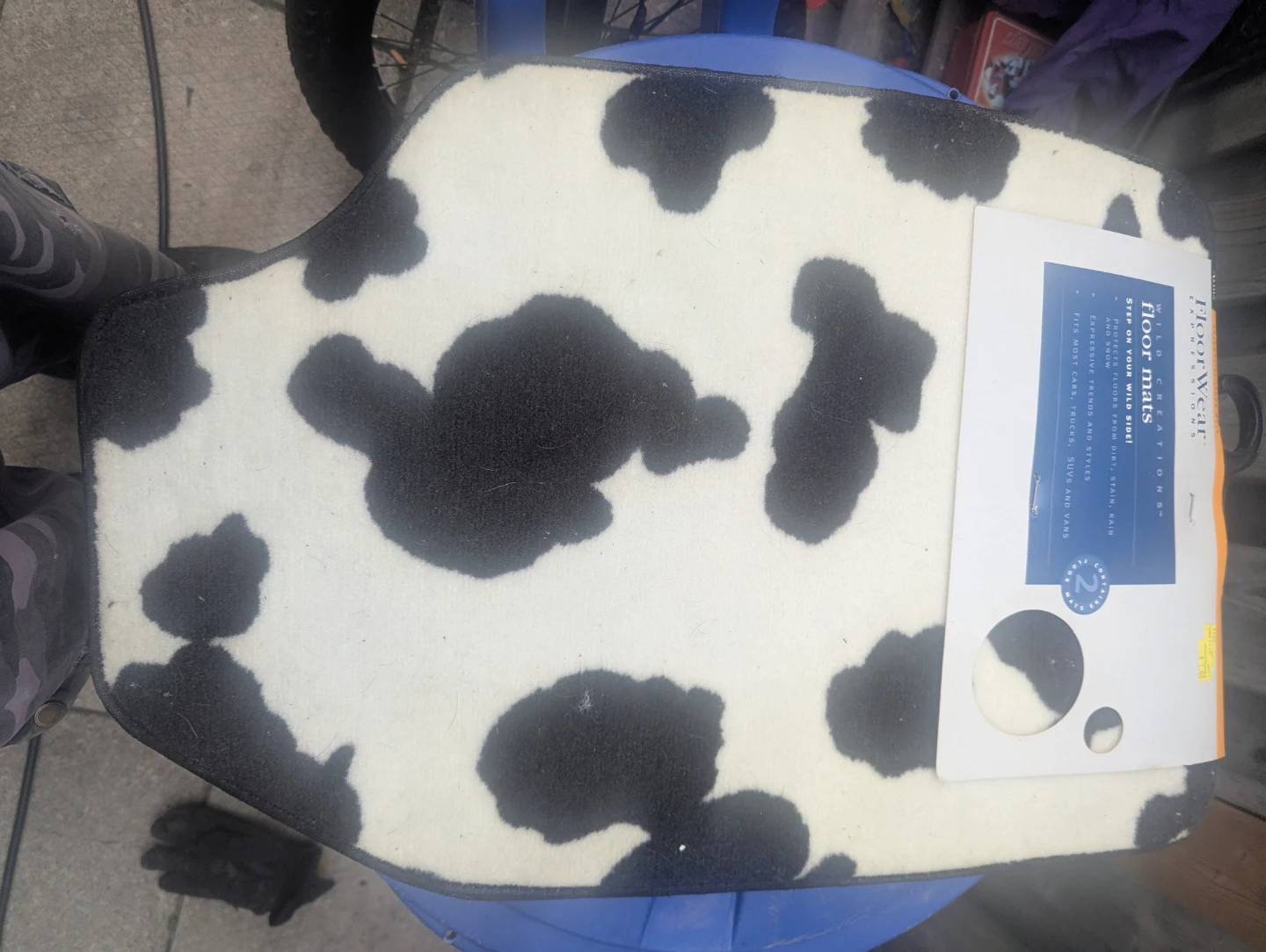 FloorWear Cow Print Car Floor Mats