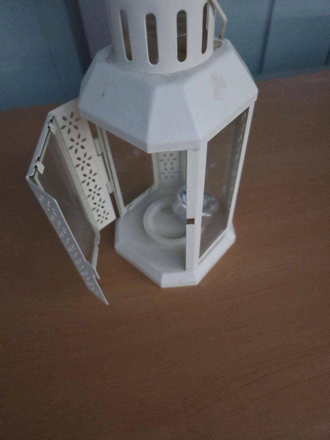IKEA Borrby White Candle Lantern - photo 5