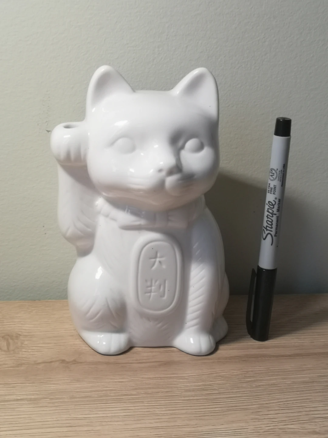 Lucky Cat Ceramic Vase - photo 2
