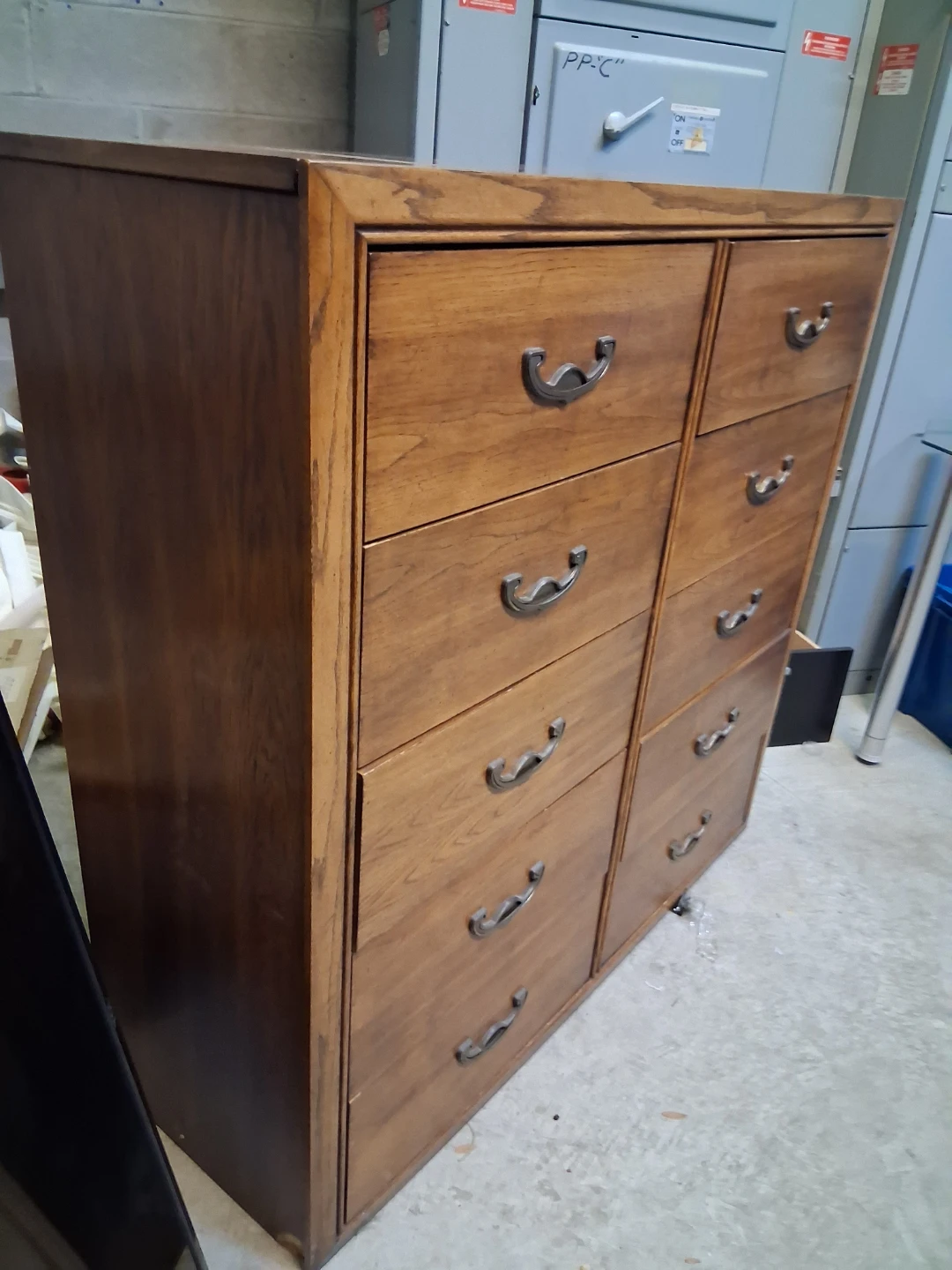 Wooden Ten-Drawer Tall Dresser - photo 2