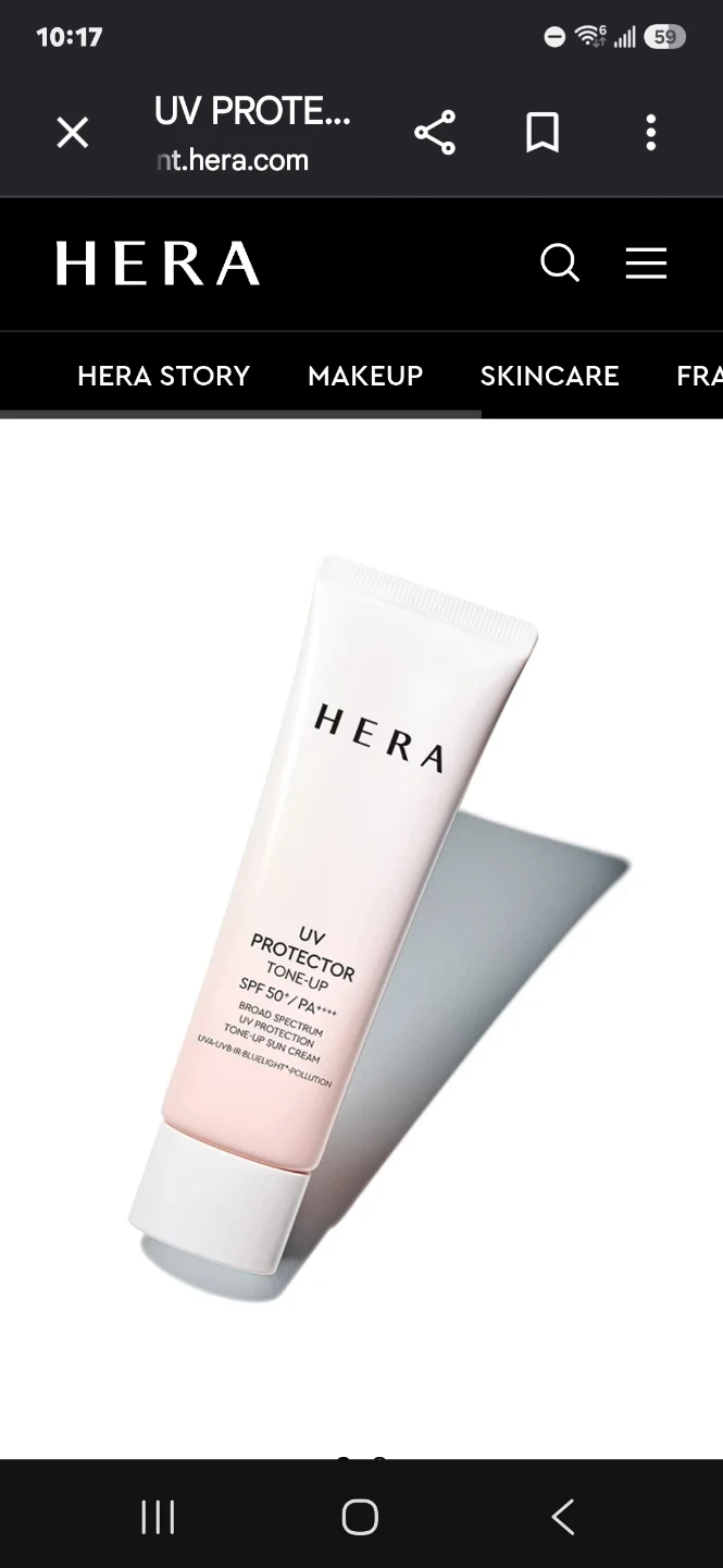 Hera UV Protector Tone-Up SPF 50+ 50ml