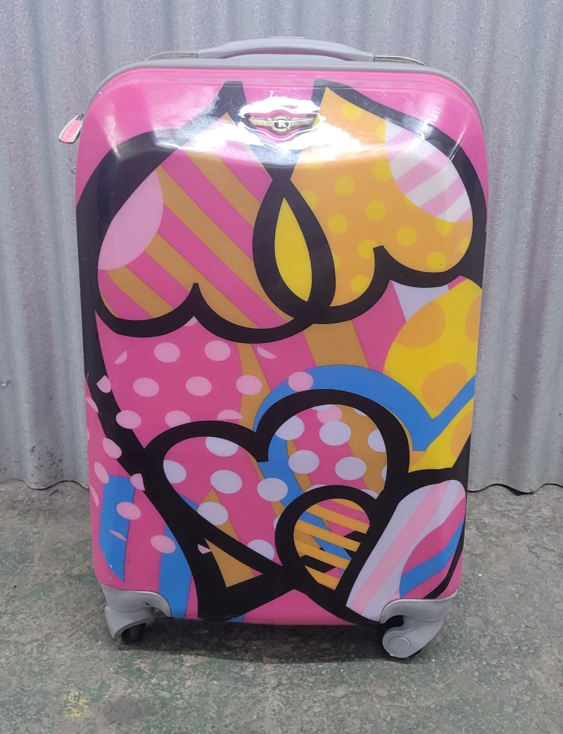 Colorful Pop Art Pattern Carry-On Suitcase