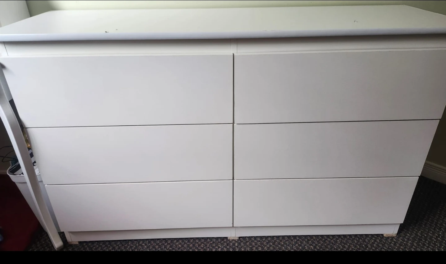 IKEA White 6-Drawer Dresser