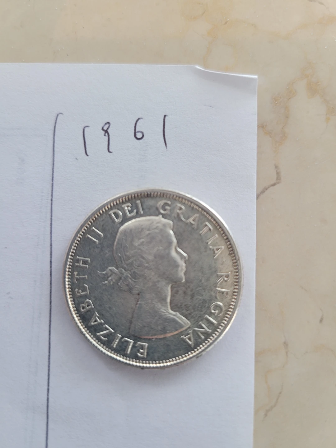 1961 Canadian Silver Dollar Coin