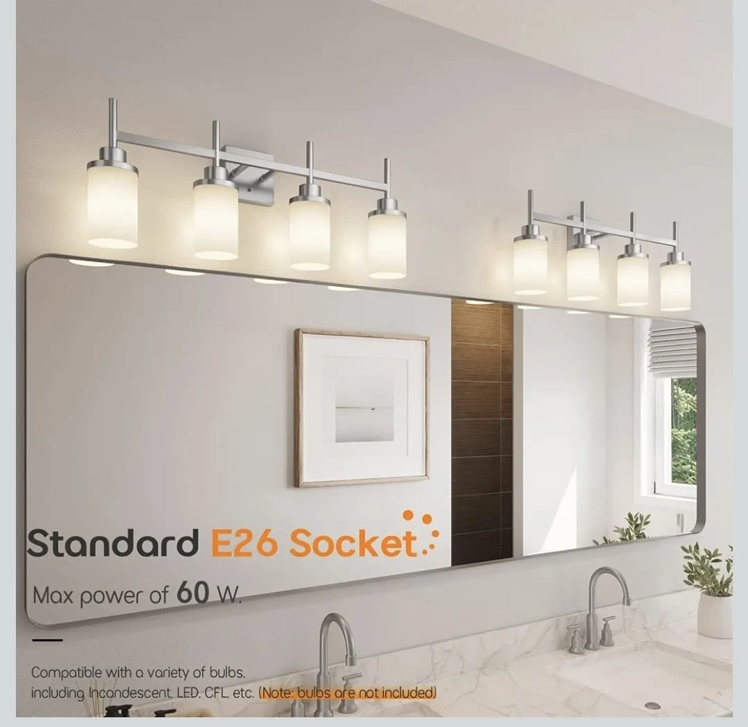 4-Light Bathroom Vanity Fixture
