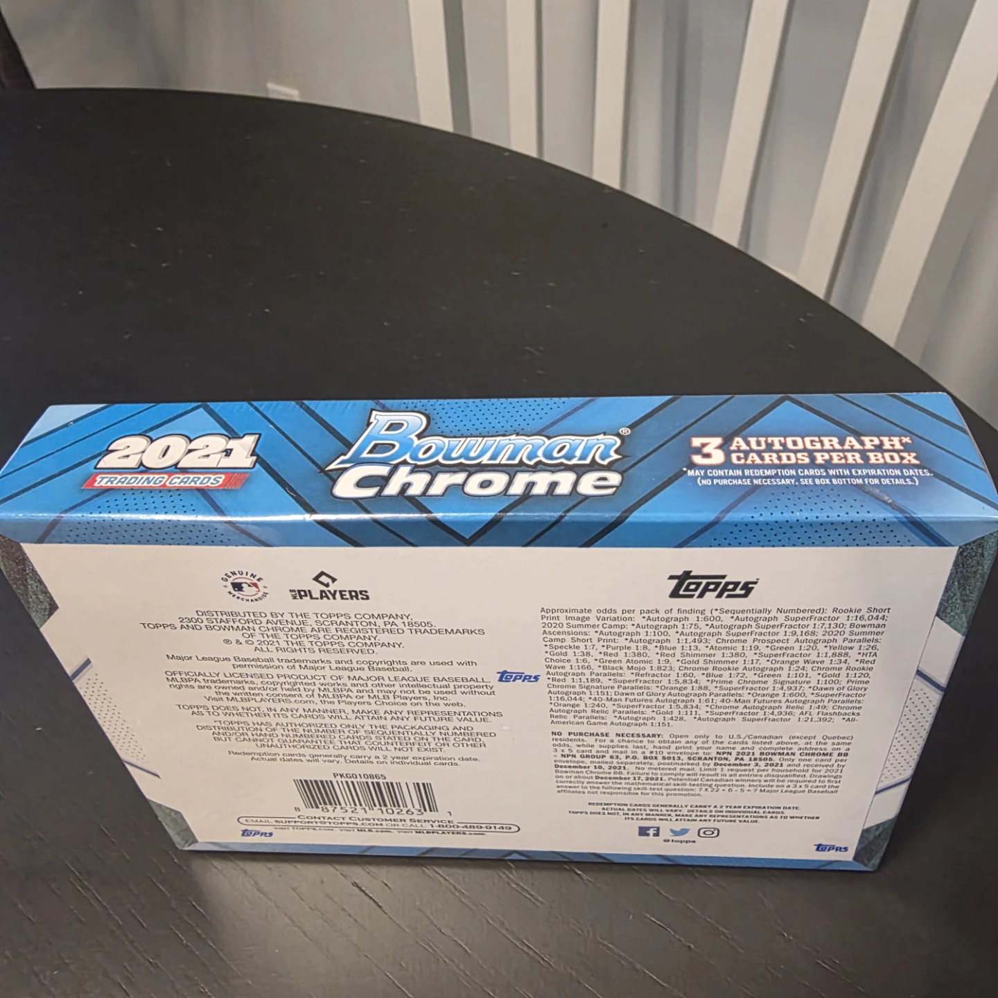 2021 Topps Bowman Chrome Hobby Box - photo 2