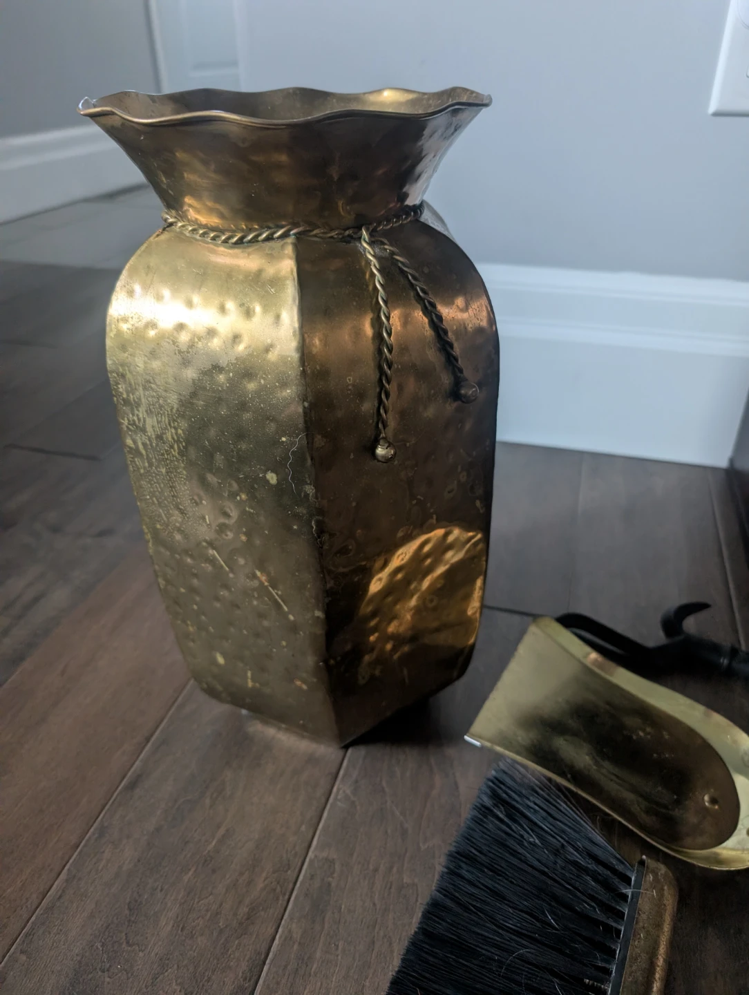 Gold Antique Fireplace Tool Set For Sale - photo 2