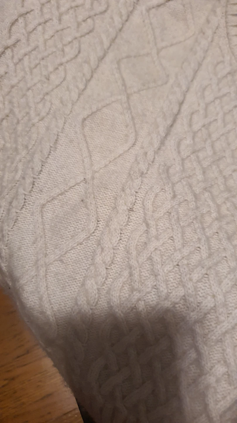 H&M White Cable Knit Sweater - photo 2