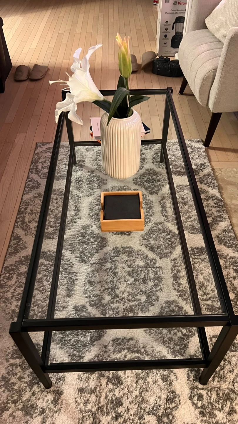 Modern Two-Tier Tempered Glass Coffee Table - photo 4