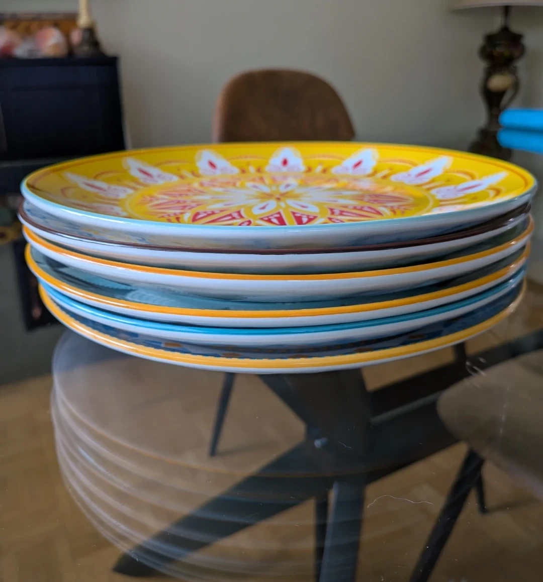 Set of 6 Decorative Mandala Plates - photo 3