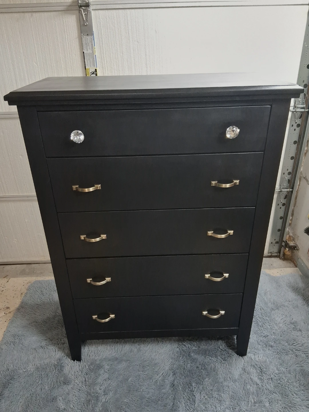 Black 5-Drawer Dresser - photo 4